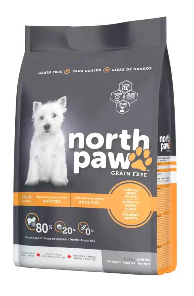 North Paw Grain Free Lamb and Sweet Potato Adult Dog Food 